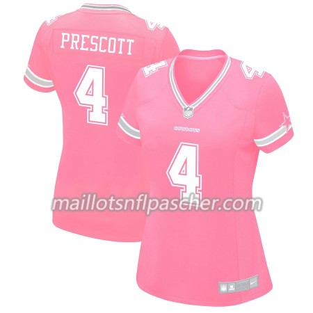 Maillot Dallas Cowboys Dak Prescott 4 Nike Rose - Femme